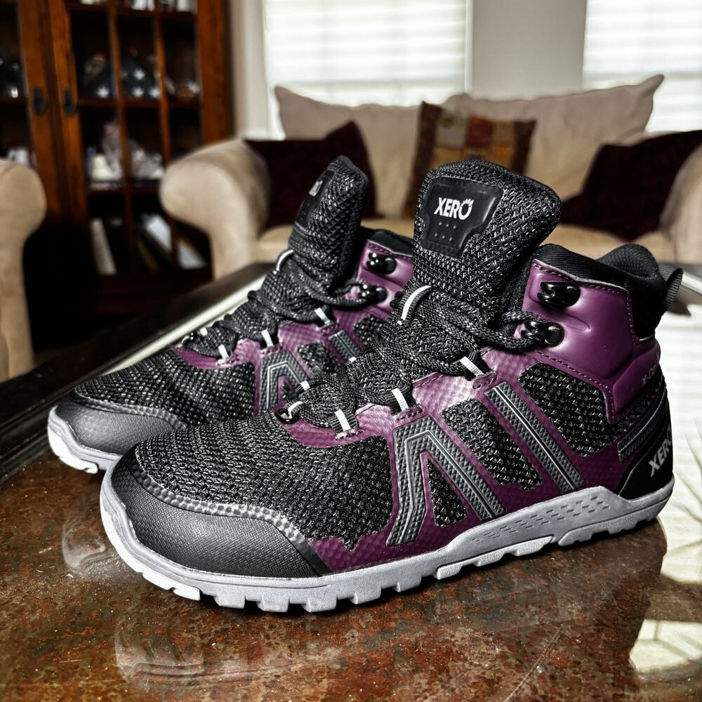 Xero Shoes Xcursion Fusion Womens 8.5 Black Purple Barefoot Minimalist Excursion